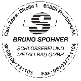 Bruno Spohner Schlosserei und Metallbau GmbH